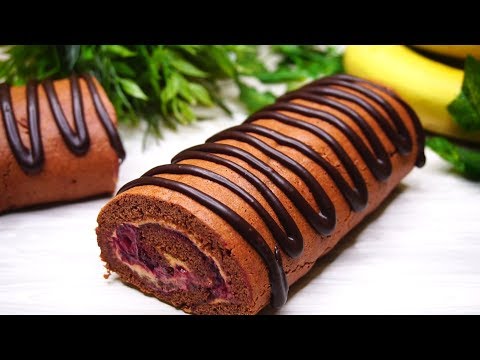 Видео: Простой рецепт Быстрого Шоколадного рулета
