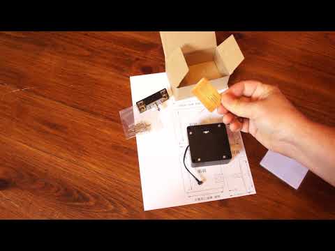 Видео: Скрытый невидимый замок RFID для мебели, ящиков, тумбочек, дверей.