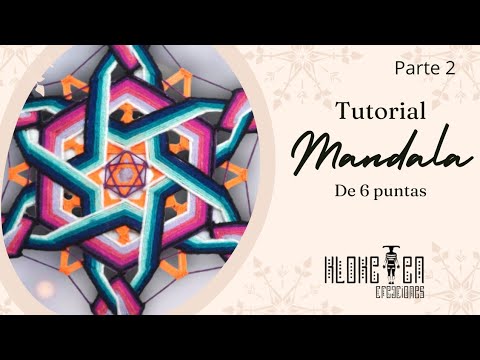 Видео: Шестиконечная МАНДАЛА ✨ шаг за шагом! Вторая часть