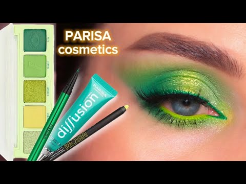 Видео: ОЧЕНЬ КРАСИВЫЙ ВЕСЕННИЙ МАКИЯЖ ГЛАЗ 💚🍃 Яркий зеленый макияж пошагово для начинающих / Тени PARISA