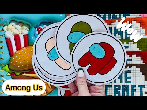 Видео: Among Us 🔥Амон ас 🔥Paper DIY 🔥