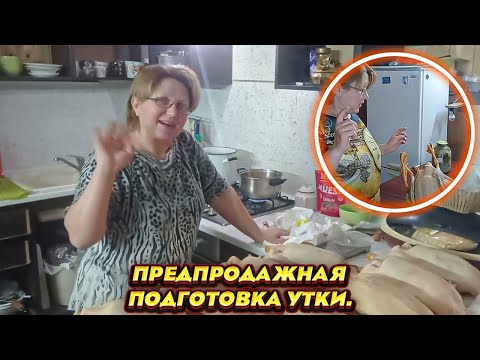 Видео: Предпродажная подготовка утки.Утка СТ-5 ,вес в три месяца#буднивдеревне #семьявселе