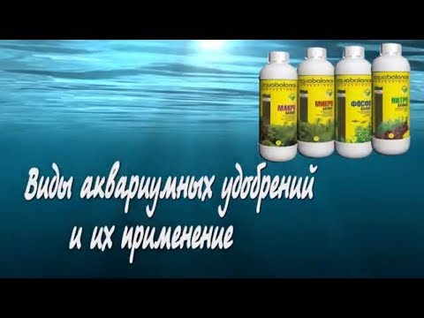 Видео: Виды аквариумных удобрений и их применение