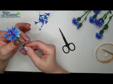 Видео: Как я делаю васильки из полимерной глины!