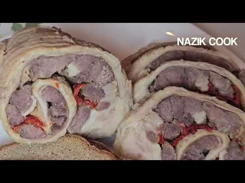 Видео: Деликатес из Конской Трибухи и Карты. Жылқының Қарын Қартасынан Рулет.