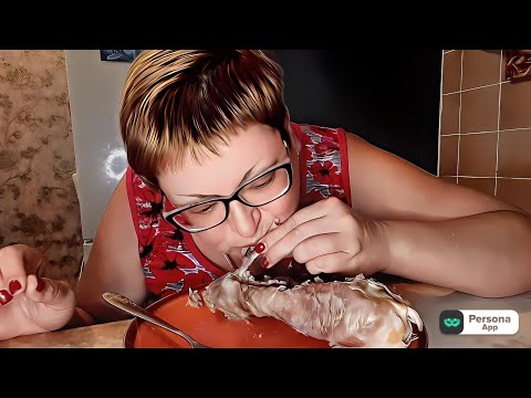 Видео: пожрем/Мукбанг варёная ножища  индейки/обжор и разговоры на камеру