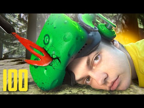 Видео: Я ПРОВЁЛ 100 ДНЕЙ В THE FOREST VR