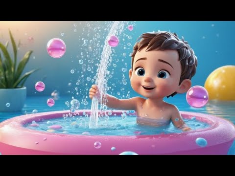 Видео: Песня для купания малышей 🛁🎶 «Шлёп, плеск и игра» | Весёлая детская песенка для детей