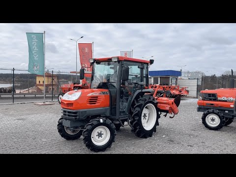 Видео: Міні-трактор Kubota KT-27 з кабіною: Огляд на японський міні трактор від Totus Traktor