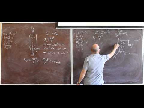 Видео: Дифференциальное уравнение вращательного движения твердого тела вокруг неподвижной оси