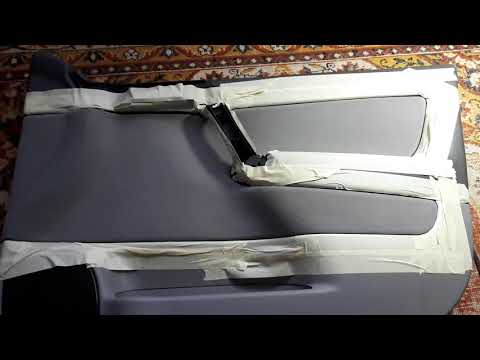 Видео: Перетяжка дверных карт Opel Astra G. Быстро, легко и красиво.