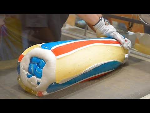 Видео: [Kintaro candy] Изготовление разноцветных конфет