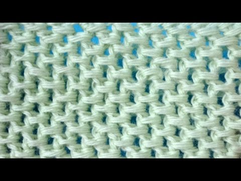 Видео: Тунисская сеточка  - тунисское вязание -  узор 13 -  Tunisian crochet