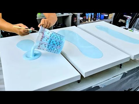 Видео: Как создать красивое абстрактное произведение с помощью фена  ~ Абстрактное искусство