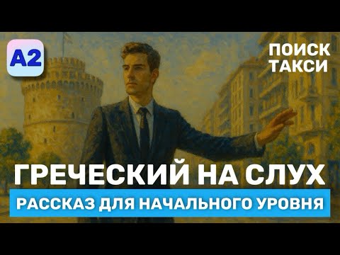 Видео: Греческий на Слух 🎧. Рассказ начального Уровня (А2). Поиск такси.
