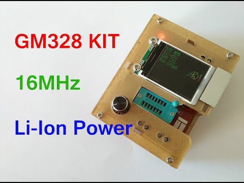 Видео: Транзистор ESR тестер GM328 KIT. Доработка. Прошивка на 16 МГц. Переделка на Литий Аккумулятор