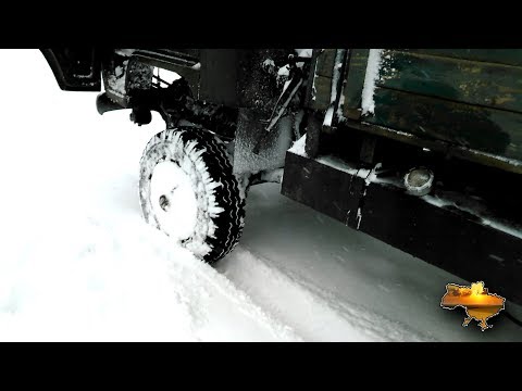 Видео: Расход топлива УАЗ при движении по снегу.