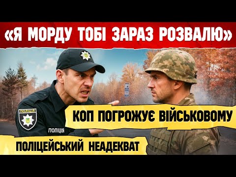 Видео: «Морду б йому розбити»  - поліція ПОГРОЖУЄ військовому відео з бодікамери ШОК !