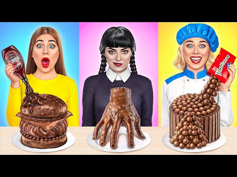 Видео: Кулинарный Челлендж: Уэнсдей Против Бабушки | Смешные Ситуации с Едой от Multi DO Smile