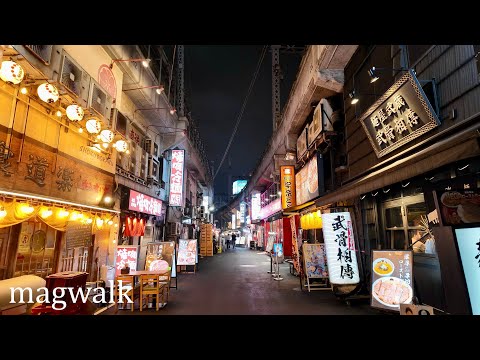 Видео: Токио Ночь Уэно Прогулка по Японии [4K]