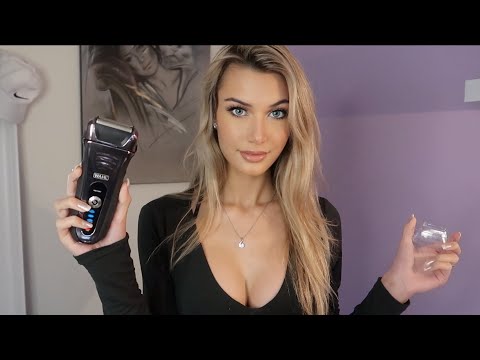 Видео: ASMR Barbershop💈 Мужское бритье, стрижка и укладка