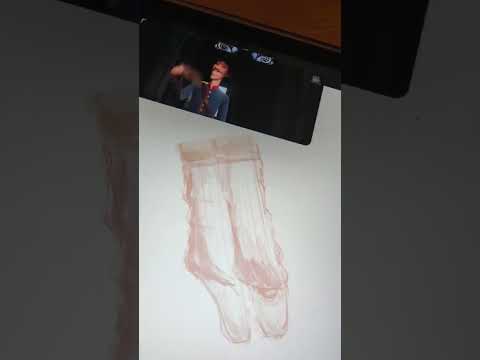 Видео: Нарисовала балетки из мультфильма "Балерина" #scetch  #балерина #ipad