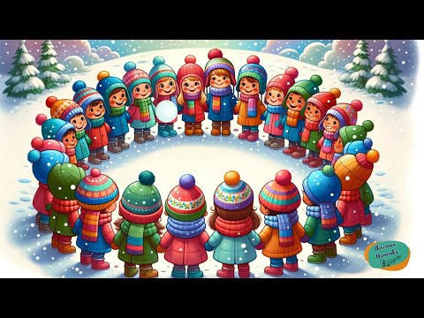 Видео: Гра із сніжкою “Котиться, котиться сніжка мала”.Текст С.Намолова.Озвучено ШІ.