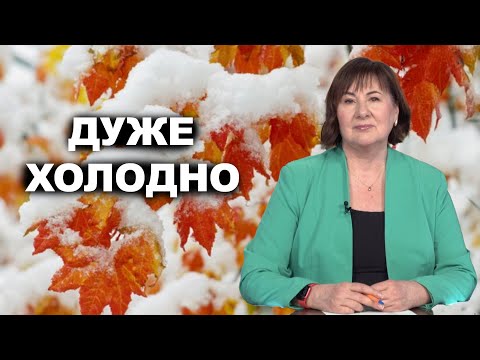 Видео: Прогноз погоди, який вас не порадує! Мокрий сніг, заморозки та сильний вітер | Наталка Діденко