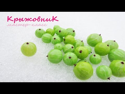 Видео: Крыжовник из полимерной глины / Gooseberry polymer clay tutorial
