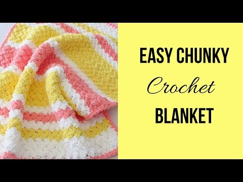 Видео: Как связать крючком детское одеяло (быстро и просто)
