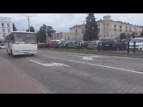 Видео: Автобус №35 (Витебск). Вокзал - Лужесно - Вокзал (по улице Р. Люксембург).