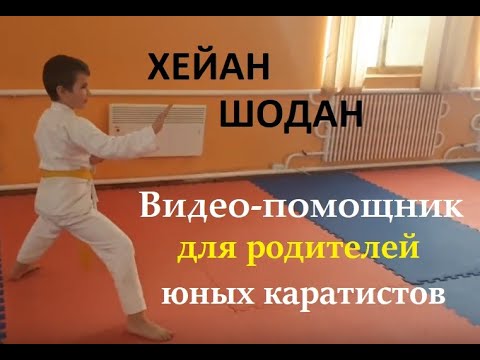 Видео: КАРАТЕ ДОМА| Ката хейан шодан с комментариями / помощник родителям