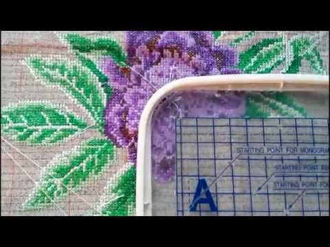 Видео: Машинная вышивка-стыковка в машинном крестике,как я делаю.