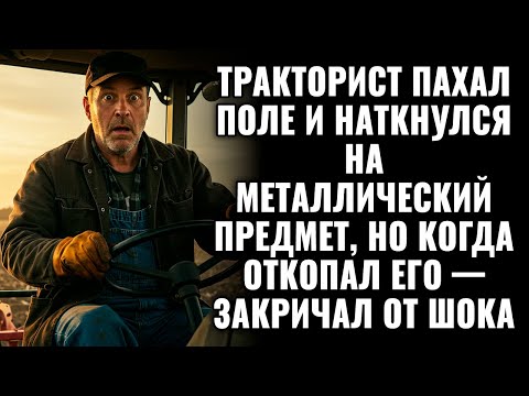 Видео: Тракторист пахал поле и наткнулся на металлический предмет, но когда откопал его - закричал от шока