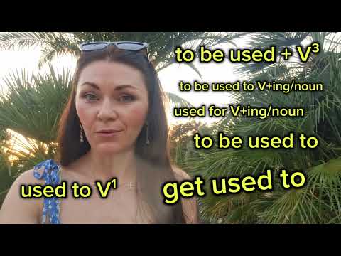 Видео: used to be used to get used to в чем разница и как не запутаться 