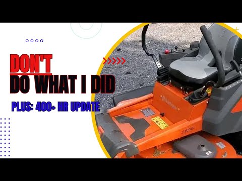 Видео: Не делайте того, что сделал я, и 400+ часов на моей Husqvarna Z254F ZeroTurn.