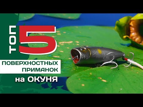 Видео: ТОП 5 поверхностных приманок на окуня от Федора Булько