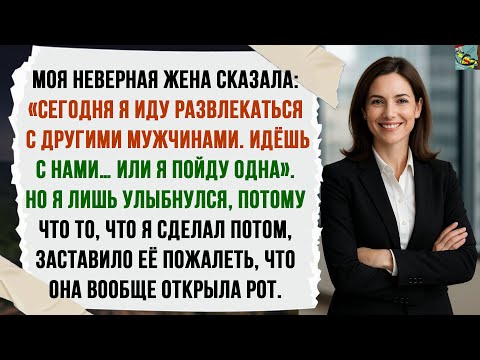 Видео: Моя жена сказала: «Сегодня я иду развлекаться с другими мужчинами. Ты идёшь с нами… или я пойду одна
