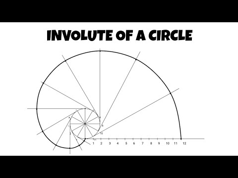 Видео: TD - Как построить эвольвенту окружности.