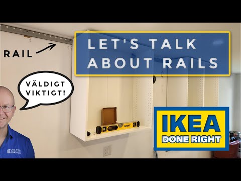 Видео: Мастерство монтажа подвесных рельс для кухонь IKEA