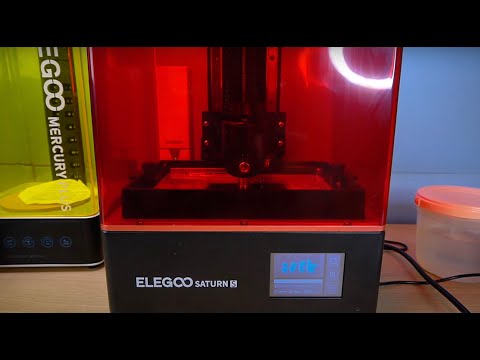 Видео: 3д принтер Elegoo Saturn S печать фигурок из смолы