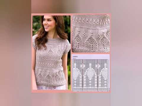 Видео: Подборка шикарных пуловеров со схемами. A selection of chic pullovers with schemes.