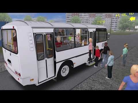 Видео: ПАЗ 32054 ВЕРСИЯ 2 на 116 (обратном ) маршруте на карте Чистогорск. Omsi 2.