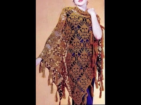 Видео: Как связать такую шаль? Смотрите. How to knit this shawl.