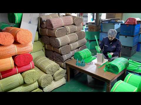 Видео: Процесс массового производства пластиковых метел. Удовлетворительный процесс экструзии в Корее