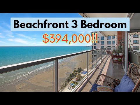 Видео: 3 спальни, 3,5 ванных комнаты, вид на пляж, всего за 394 000 долларов в прекрасной Манте, Эквадор...