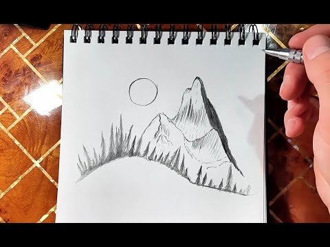 Видео: Как рисовать пейзаж карандашом поэтапно Пошаговая инструкция для начинающих