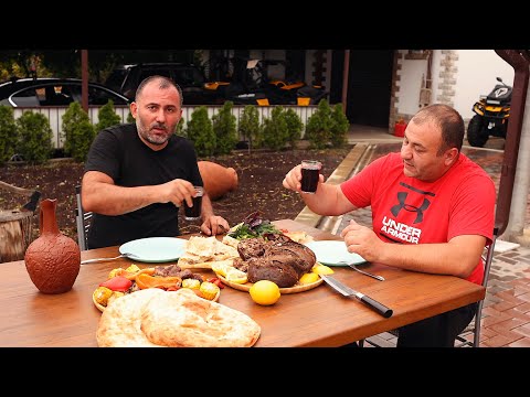 Видео: ЗАПЕКАЕМ МЯСО, СЕРДЦЕ, ПЕЧЕНЬ и ЛЁГКИЕ в ДЕРЕВЕНСКОЙ ПЕЧИ. ENG SUB