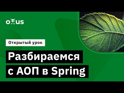 Видео: Разбираемся с АОП в Spring // Демо-занятие курса «Разработчик на Spring Framework»