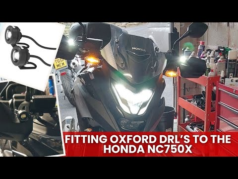 Видео: Как установить передние дневные ходовые огни Oxford на мотоцикл Honda NC750X DCT